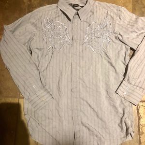 Gorgeous Long Sleeve button down shirt SZ 2XL